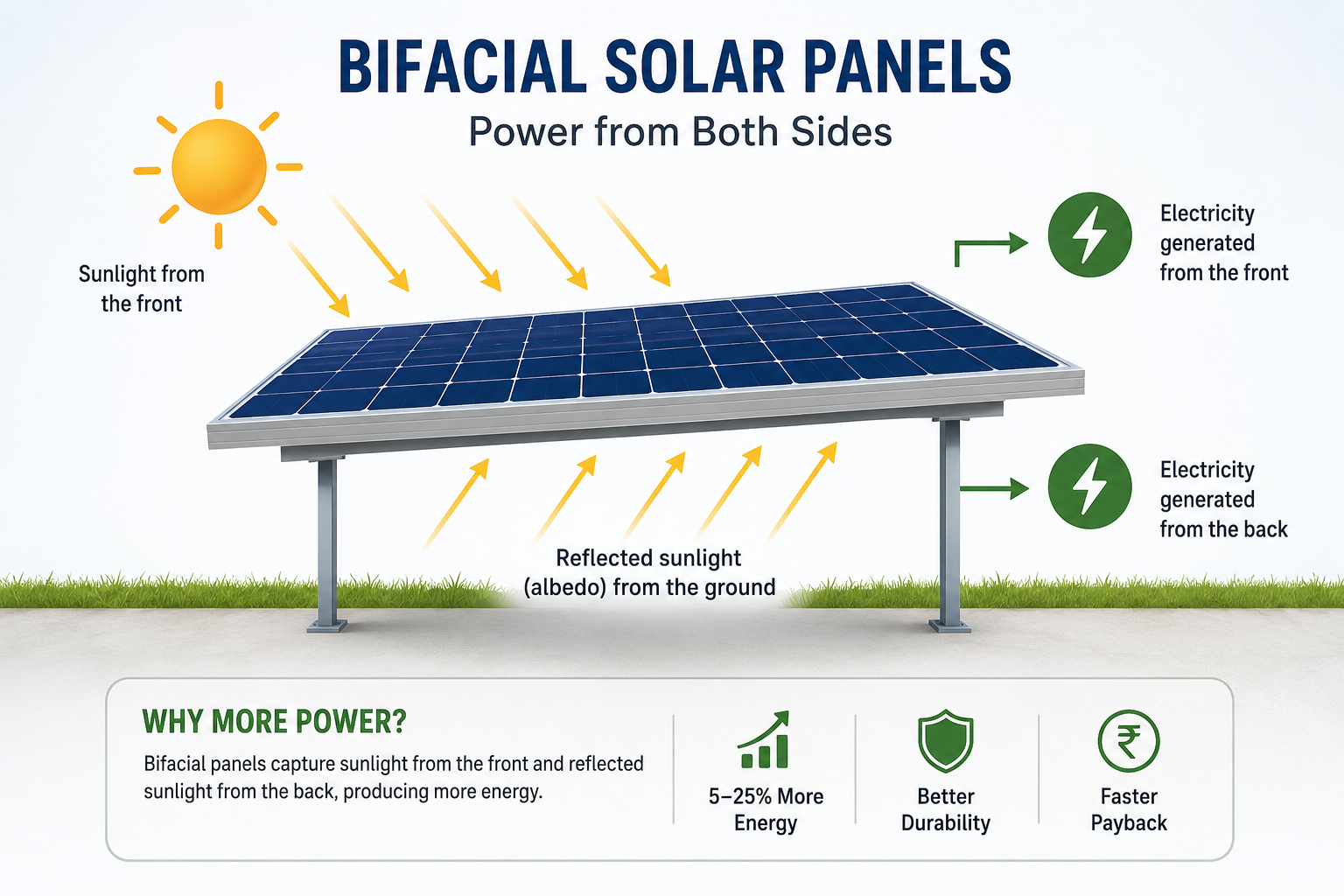 bifacial solar panels