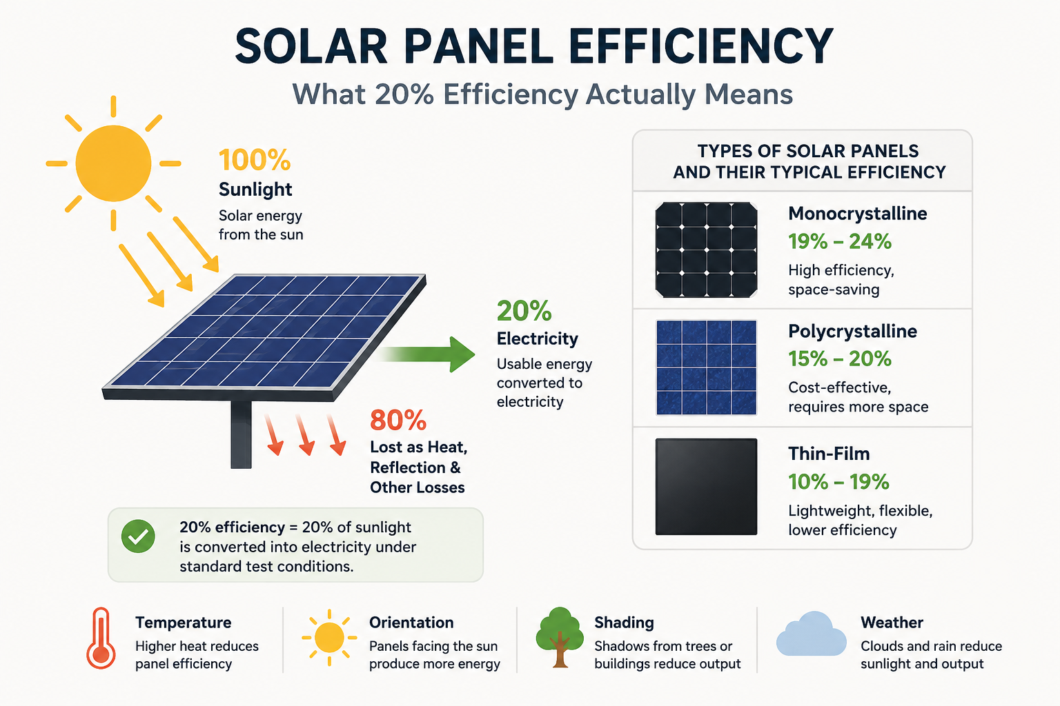 solar panel efficiency